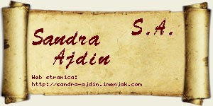 Sandra Ajdin vizit kartica